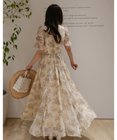 Rirandture(リランドチュール) |〈LAURA ASHLEYコラボ〉シアーラッフルワンピース