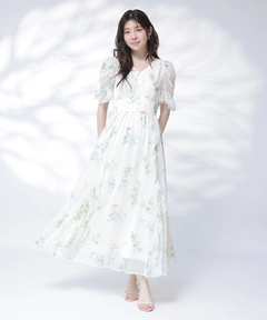 Rirandture(リランドチュール) |〈LAURA ASHLEYコラボ〉シアーラッフルワンピース