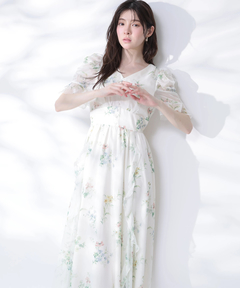 Rirandture(リランドチュール) |〈LAURA ASHLEYコラボ〉シアーラッフルワンピース