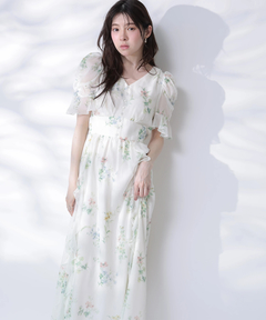 Rirandture(リランドチュール) |〈LAURA ASHLEYコラボ〉シアーラッフルワンピース