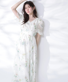 Rirandture(リランドチュール) |〈LAURA ASHLEYコラボ〉シアーラッフルワンピース