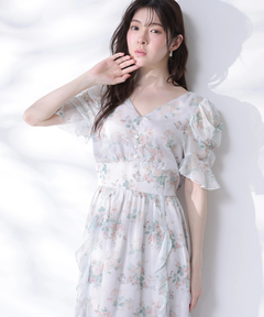Rirandture(リランドチュール) |〈LAURA ASHLEYコラボ〉シアーラッフルワンピース