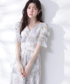 Rirandture(リランドチュール) |〈LAURA ASHLEYコラボ〉シアーラッフルワンピース