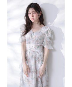 Rirandture(リランドチュール) |〈LAURA ASHLEYコラボ〉シアーラッフルワンピース