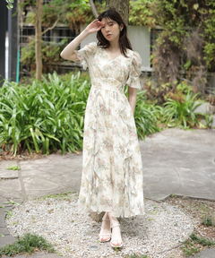 Rirandture(リランドチュール) |〈LAURA ASHLEYコラボ〉シアーラッフルワンピース
