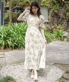 Rirandture(リランドチュール) |〈LAURA ASHLEYコラボ〉シアーラッフルワンピース