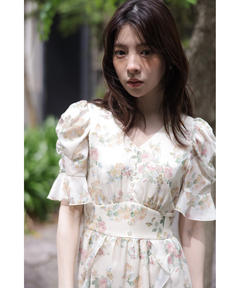 Rirandture(リランドチュール) |〈LAURA ASHLEYコラボ〉シアーラッフルワンピース