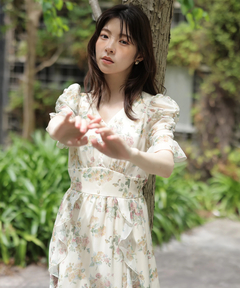 Rirandture(リランドチュール) |〈LAURA ASHLEYコラボ〉シアーラッフルワンピース