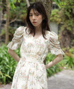 Rirandture(リランドチュール) |〈LAURA ASHLEYコラボ〉シアーラッフルワンピース
