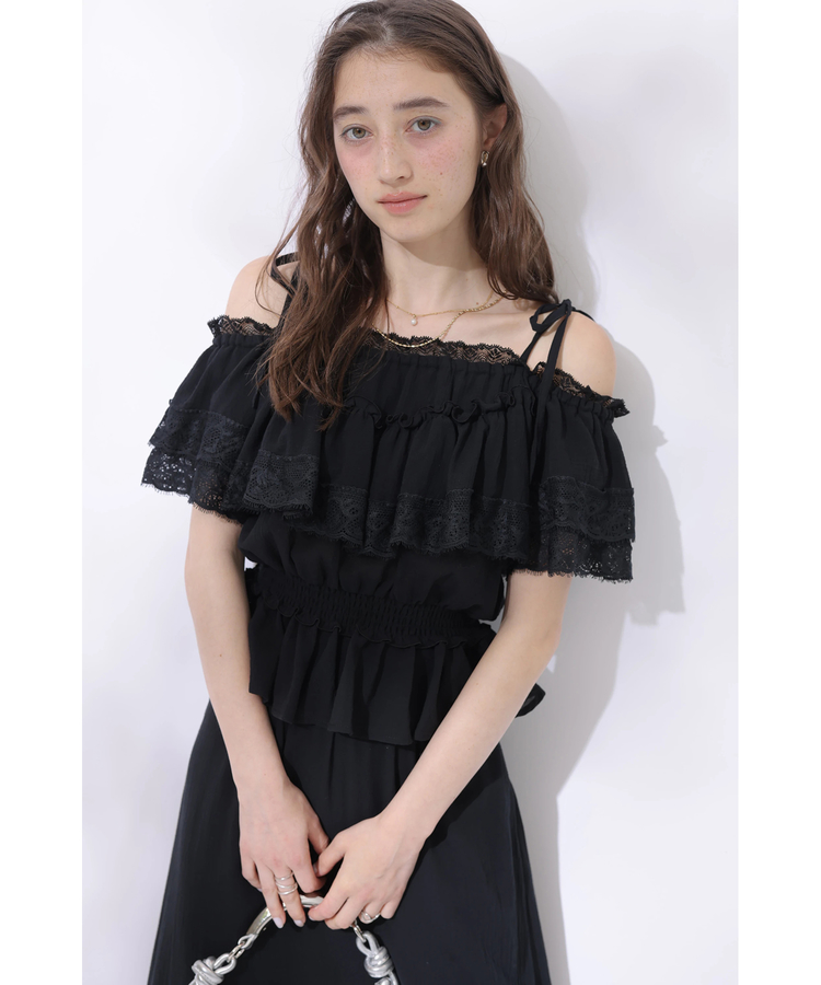 Rirandture 2末まで コットンレースオフショルブラウス | シャツ・ブラウス | Rirandture