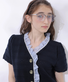 Rirandture(リランドチュール) |〈DILIGENCE PARLOURコラボ〉パールフリルニットジャケット
