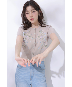 Rirandture(リランドチュール) |[WEB LIMITED]〈DILIGENCE PARLOURコラボ〉エンブロイダリーニットカーディガン