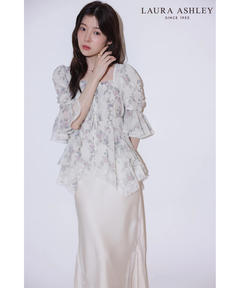 Rirandture(リランドチュール) |〈LAURA ASHLEYコラボ〉パフスリーブシアーブラウス