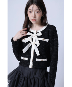Rirandture(リランドチュール) |〈MARIEBELLEコラボ〉Ribbon tweed Knit
