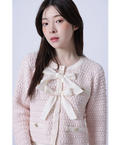 Rirandture(リランドチュール) |〈MARIEBELLEコラボ〉Ribbon tweed Knit