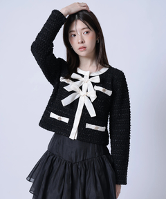 Rirandture(リランドチュール) |〈MARIEBELLEコラボ〉Ribbon tweed Knit