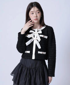 Rirandture(リランドチュール) |〈MARIEBELLEコラボ〉Ribbon tweed Knit