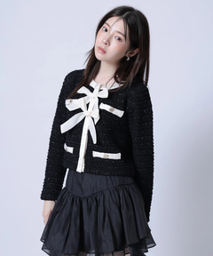 Rirandture(リランドチュール) |〈MARIEBELLEコラボ〉Ribbon tweed Knit
