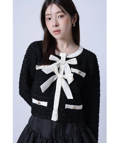 Rirandture(リランドチュール) |〈MARIEBELLEコラボ〉Ribbon tweed Knit