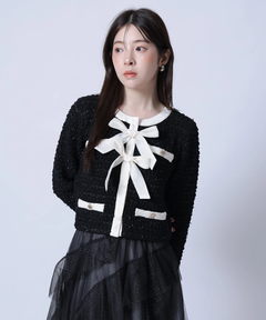 Rirandture(リランドチュール) |〈MARIEBELLEコラボ〉Ribbon tweed Knit