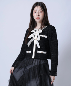 Rirandture(リランドチュール) |〈MARIEBELLEコラボ〉Ribbon tweed Knit