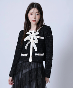 Rirandture(リランドチュール) |〈MARIEBELLEコラボ〉Ribbon tweed Knit