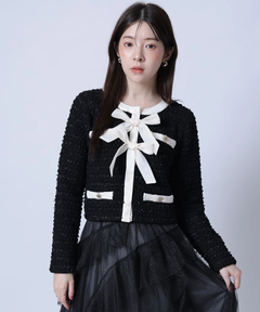 Rirandture(リランドチュール) |〈MARIEBELLEコラボ〉Ribbon tweed Knit