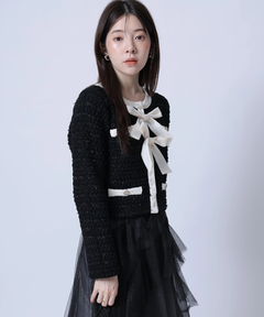 Rirandture(リランドチュール) |〈MARIEBELLEコラボ〉Ribbon tweed Knit