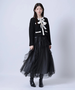Rirandture(リランドチュール) |〈MARIEBELLEコラボ〉Ribbon tweed Knit