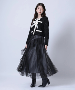 Rirandture(リランドチュール) |〈MARIEBELLEコラボ〉Ribbon tweed Knit