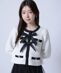 Rirandture(リランドチュール) |〈MARIEBELLEコラボ〉Ribbon tweed Knit