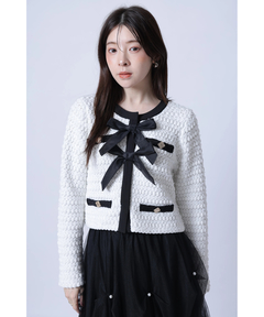 Rirandture(リランドチュール) |〈MARIEBELLEコラボ〉Ribbon tweed Knit