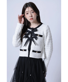 Rirandture(リランドチュール) |〈MARIEBELLEコラボ〉Ribbon tweed Knit