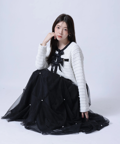 Rirandture(リランドチュール) |〈MARIEBELLEコラボ〉Ribbon tweed Knit
