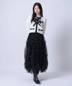 Rirandture(リランドチュール) |〈MARIEBELLEコラボ〉Ribbon tweed Knit