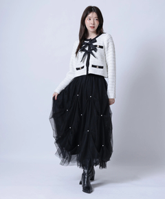 Rirandture(リランドチュール) |〈MARIEBELLEコラボ〉Ribbon tweed Knit