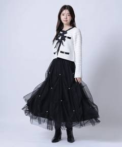 Rirandture(リランドチュール) |〈MARIEBELLEコラボ〉Ribbon tweed Knit