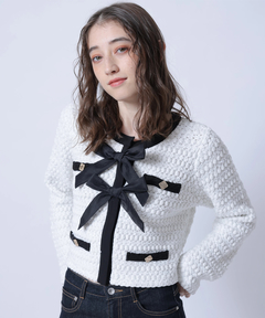 Rirandture(リランドチュール) |〈MARIEBELLEコラボ〉Ribbon tweed Knit