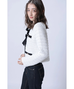Rirandture(リランドチュール) |〈MARIEBELLEコラボ〉Ribbon tweed Knit
