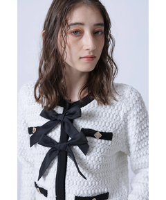 Rirandture(リランドチュール) |〈MARIEBELLEコラボ〉Ribbon tweed Knit
