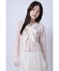 Rirandture(リランドチュール) |〈MARIEBELLEコラボ〉Ribbon tweed Knit