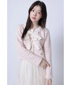 Rirandture(リランドチュール) |〈MARIEBELLEコラボ〉Ribbon tweed Knit