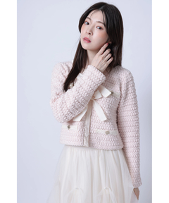 Rirandture(リランドチュール) |〈MARIEBELLEコラボ〉Ribbon tweed Knit
