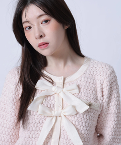 Rirandture(リランドチュール) |〈MARIEBELLEコラボ〉Ribbon tweed Knit