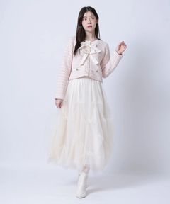 Rirandture(リランドチュール) |〈MARIEBELLEコラボ〉Ribbon tweed Knit
