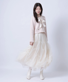 Rirandture(リランドチュール) |〈MARIEBELLEコラボ〉Ribbon tweed Knit
