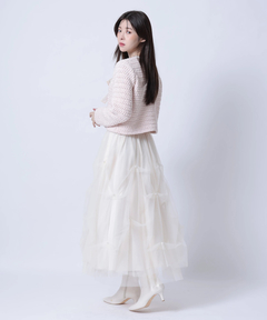 Rirandture(リランドチュール) |〈MARIEBELLEコラボ〉Ribbon tweed Knit