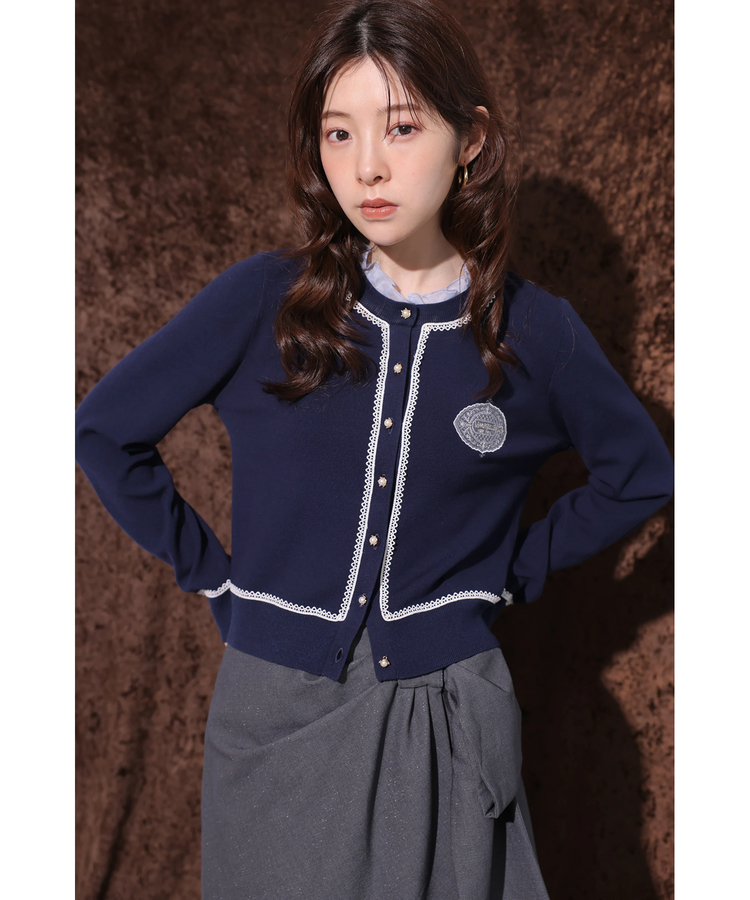 MARIEBELLEコラボ〉Lace trim cardigan | カーデ | Rirandture（リ