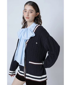 Rirandture(リランドチュール) |〈POLO BCSコラボ〉ケーブルラインカーディガン
