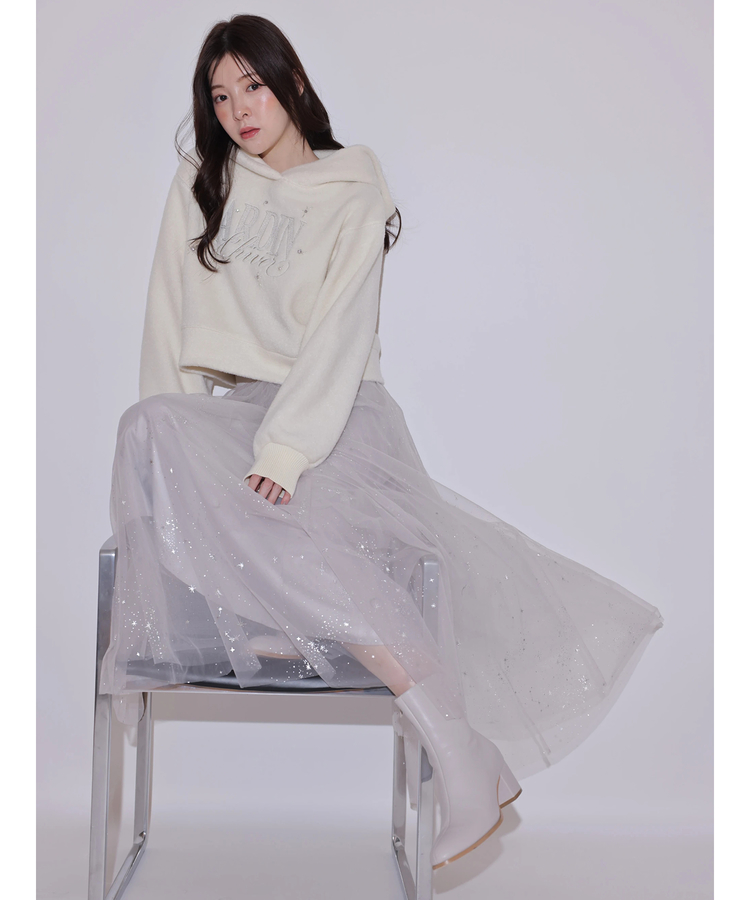 Rirandture(リランドチュール) |Starry veil tulle skirt